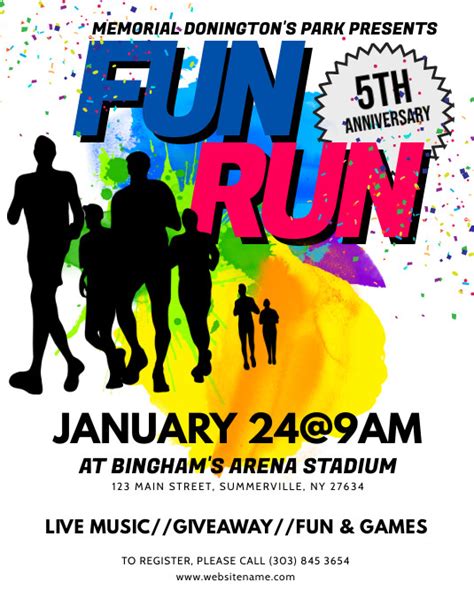 Copy Of Fun Run Flyer Postermywall