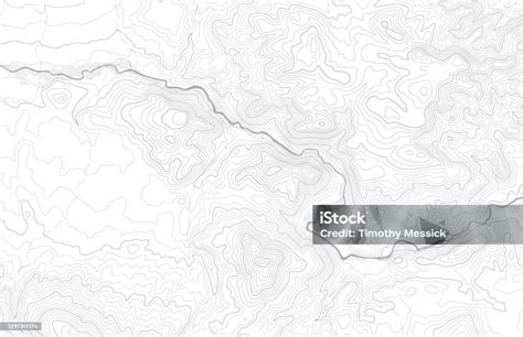 Topographic Map Contours Stock Illustration - Download Image Now ...