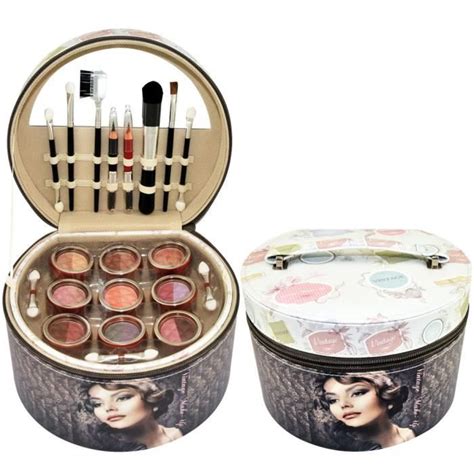 Coffret Cadeau Coffret Maquillage Mallette De Maquillage Retro 36pcs