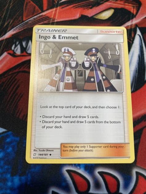 Pokémon Tcg Ingo And Emmet Sun And Moon Team Up 144181 Regular Uncommon