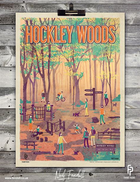 Hockley Woods Poster A4 And A2 Sizes Etsy