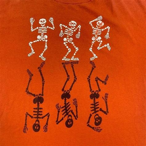 Vintage Vintage Skeleton Bones Halloween Single Stitc… - Gem