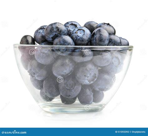 Blueberries In A Bowl Isolated Stock Photo Image Of Fresh Berry