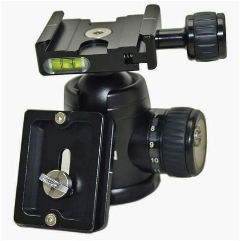 Portable Professional Universal Tripod Mounting Head Monopod Ball Head Quick Release Qr Plate