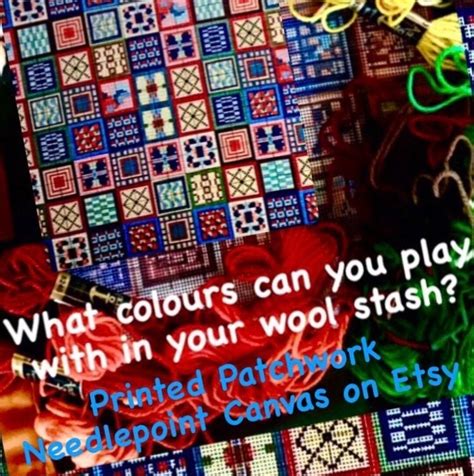 Patchwork Needlepoint Tapestry Kit Etsy