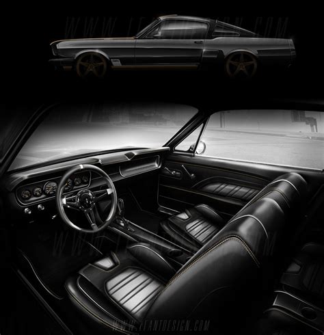 `65 Mustang interior concept :: Behance