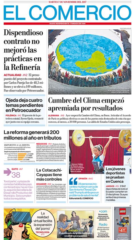 El Comercio Ecuador Martes 07 De Noviembre De 2017 Infobae