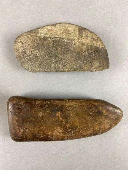 Group Of 2 Native American Stone Tools Matthew Bullock Auctioneers