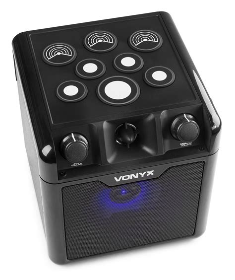 Retourdeal Vonyx SBS50B DRUM Karaoke Set Met Microfoon Bluetooth En