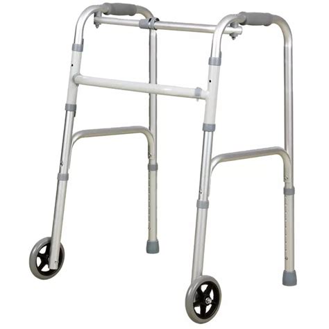 Tan45 Walker with Wheels for Adults,Height Adjustable, Foldable,Stainless Steel | Patient Walker ...