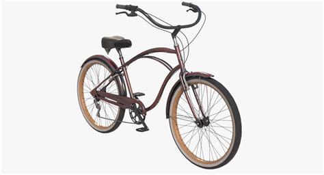 Realistic Cruiser Beach Bicycle Electra 7d 3d Model 79 Fbx Max