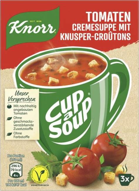 Knorr Cup A Soup Tomatencreme Suppe Mit Knusper Croutons Von MyTime De