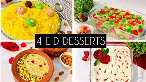 4 Easy Eid Dessert Recipes Popular Eid Dessert Ideas Eid Dawat