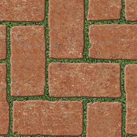 Terracotta Park Paving Texture Seamless