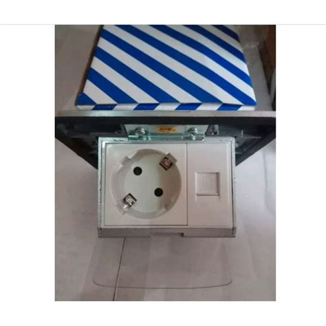 Jual Stop Kontak Lantai Arde Data Rj Bosecom Floor Outlet