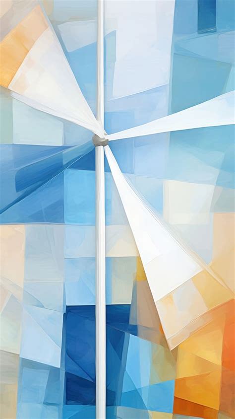 Wind turbine blue sky abstract | Free Photo Illustration - rawpixel