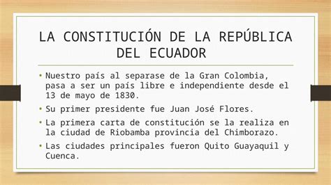 PPTX La constitución de la república del ecuador DOKUMEN TIPS