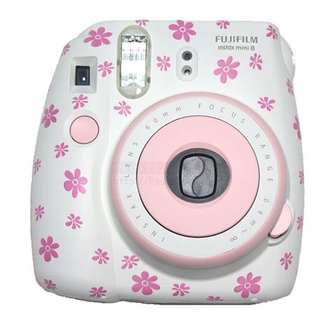 Instax Mini 8 Polaroid Camera (Pink Floral)