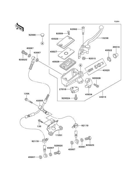 MAITRE CYLINDRE AV POUR NINJA ZX 12R ZX1200 A1H ARGENT 2000 Esprit