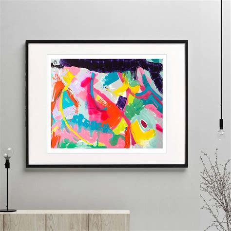 Vibrant Abstract Fine Art Print | COLOUR ME HAPPY I | Artist Sarah Jane