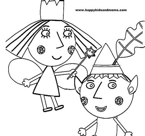 Ben And Holly Printable Coloring Pages Free Bridgernweever