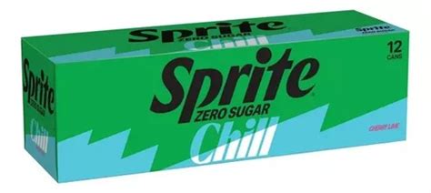 Refresco Sprite Chill Zero Sugar Pack De 12 355ml Cherrylime Envío Gratis