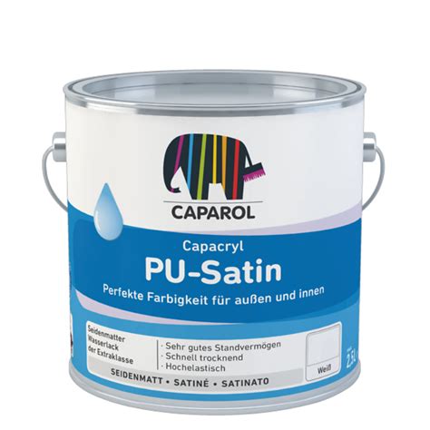 Акрилен полиуретанов лак Capacryl PU-Satin Transparent 2.4л ⋆ MASTERHAUS