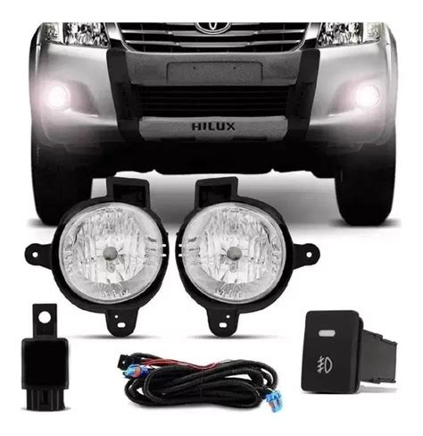 Par Farol Milha Aux Hilux Srx Srv Vidro Parcelamento