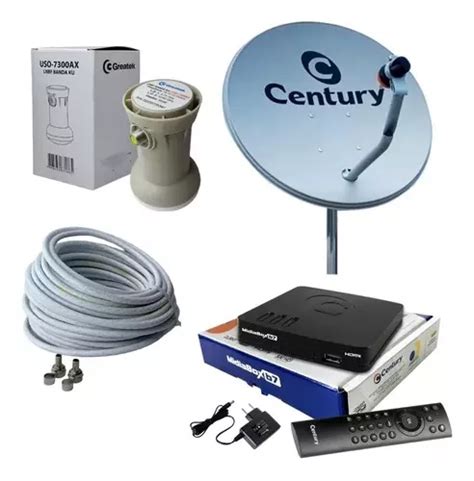 Kit Completo Antena Parab Lica Banda Ku Receptor Century B Frete Gr Tis