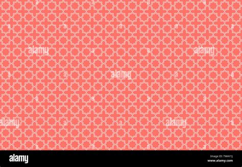 Coral Quatrefoil Background