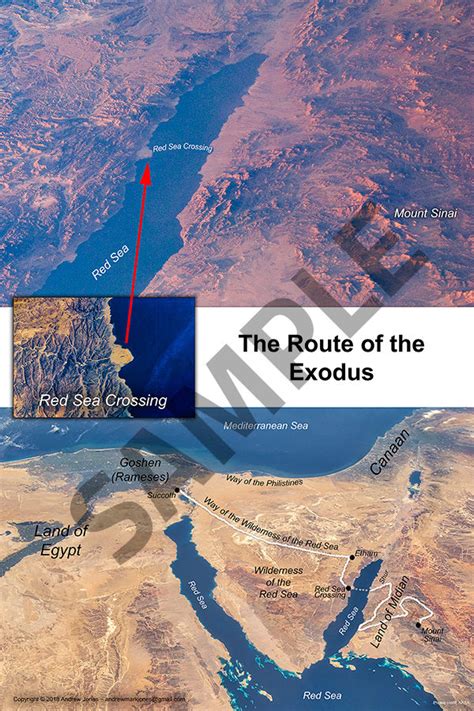 Poster Set Exodus Route Only Posters Digital Discovered Sinai