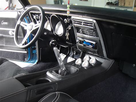 A few Interior pics of my 68' camaro with single din radio and 2013 ...