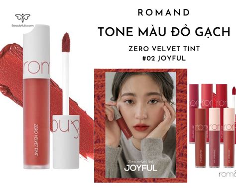 Son Romand Joyful Màu Đỏ Gạch Hot Nhất Chính Hãng