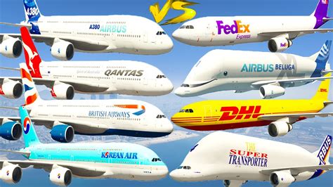 Gta V Every Airbus Cargo Airplanes Vs Airbus A Airplanes Best