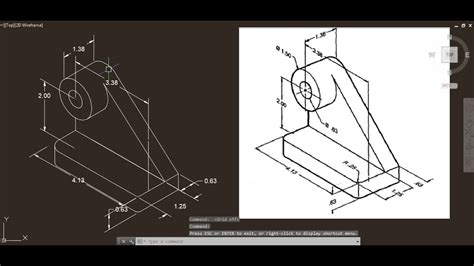 Autocad Isometric Drawing 22 Youtube