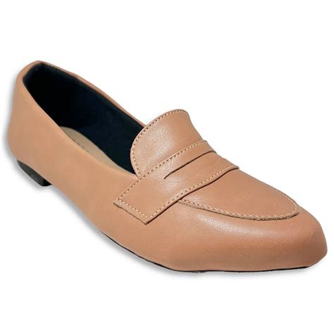 Sapatilha Mocassim Feminino Casual Bico Fino Nude Bege
