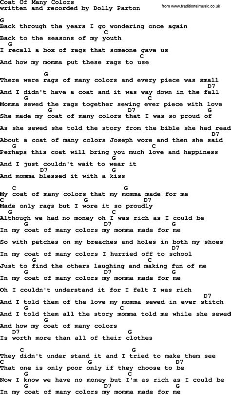 Dolly Parton Coat Of Many Colors 1
