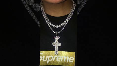 Travis Scott Cactus Jack Oval Cut Tennis Link Chain Necklace Round