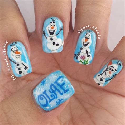 Log In Instagram Olaf Nails Frozen Nail Art Frozen Nails