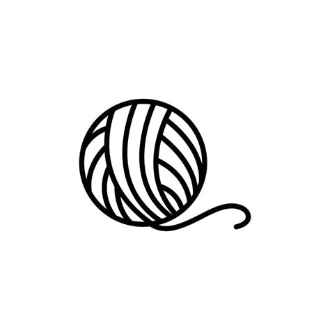 Yarn Ball Icon Design Template Vector Vector Art At Vecteezy