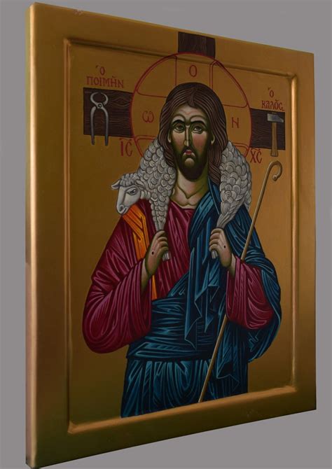 Icon of Jesus Christ the Good Shepherd / Ikona Jezusa Chrystusa Dobrego ...