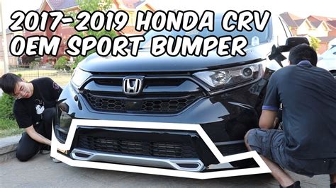 Installing My Honda Crv Front Sport Bumper Youtube