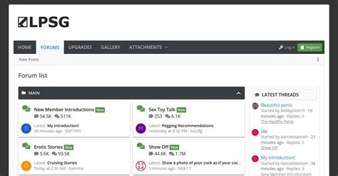 LPSG Forums Mature Discussions Adult Community Hub ForumDirectory