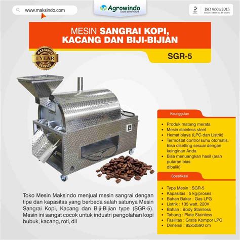 Mesin Roasting Kopi Blower LAFIRA05 Maksindo