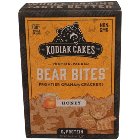 Kodiak Cakes Bear Bites Frontier Honey Graham Crackers Oz Pack Of