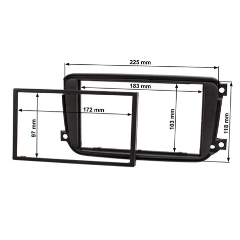 Doppel DIN Radioblende Set Kompatibel Mit Smart Fortwo 451 Facelift A