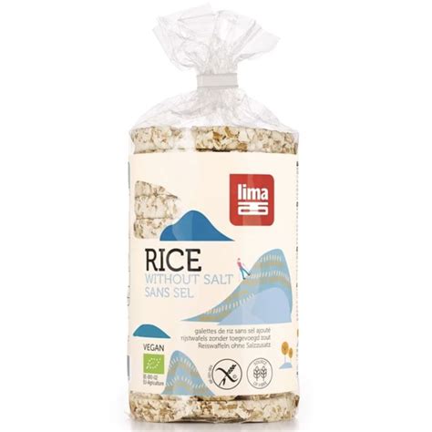 GALETTES DE RIZ PAUVRE EN SEL 100G LIMA Acheter Sur EtiketBio Eu