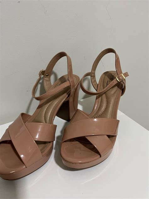 Sandália Salto Grosso Beira Rio Nude Rasteira Feminina Beira Rio Usado enjoei