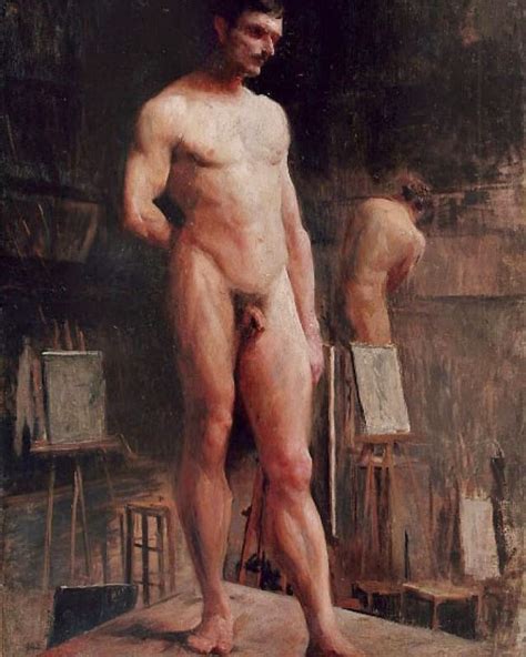 Distractio Infinita Male Nude Model C 1894 By Eliseu Visconti