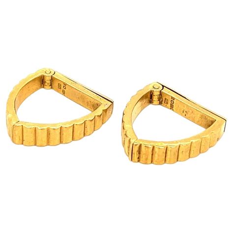 Cartier Gold Cufflinks For Sale at 1stDibs